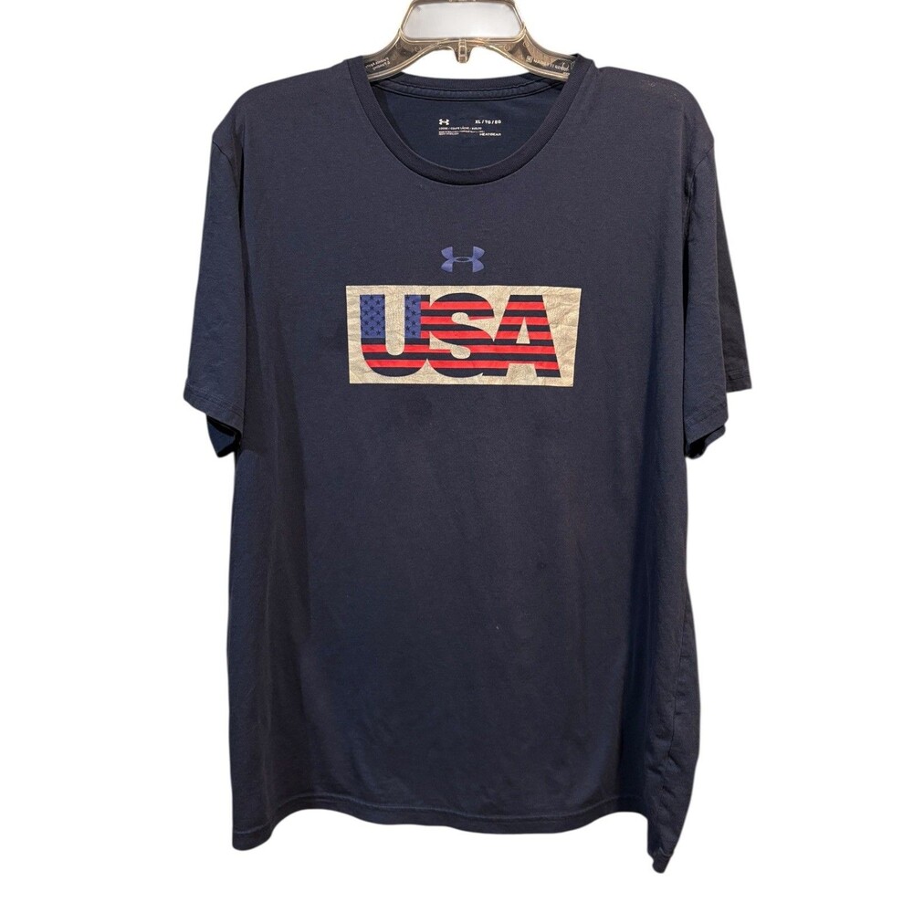 Under Armour Men's USA Navy Graphic T-Shirt XL APR25A
